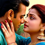 **

"Aishwarya Rai and Salman Khan in 'Hum Dil De Chuke Sanam,' intensely emotional scene, Sanjay Leela Bhansali style, vibrant colors, Bollywood romance, classical Indian music atmosphere."

**