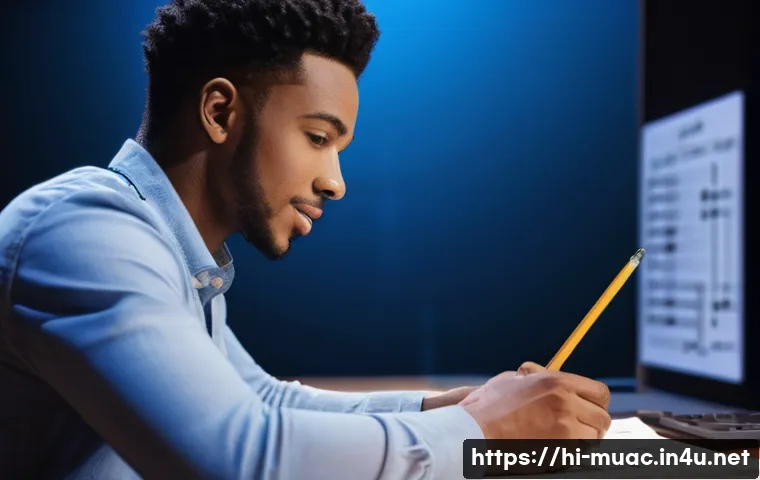 뮤지컬 배우의 스토리 보드 작업법 - **A musical actor immersed in digital storyboarding.**
    "A young adult musical actor, with a thou...